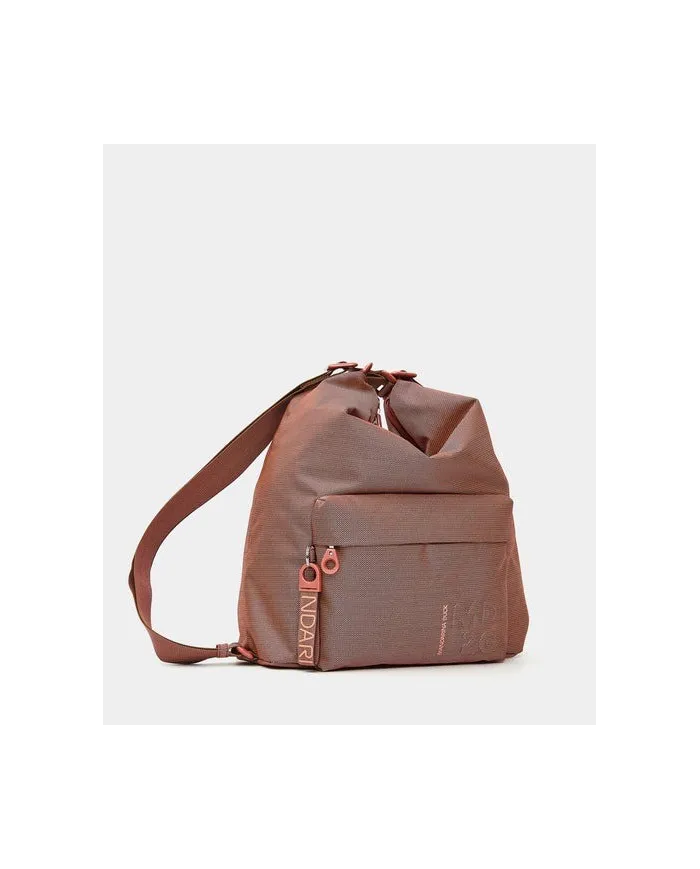 Mandarina Duck Borsa Zaino Multifunzionale in Tessuto Mitrix MD 20 Ruggine