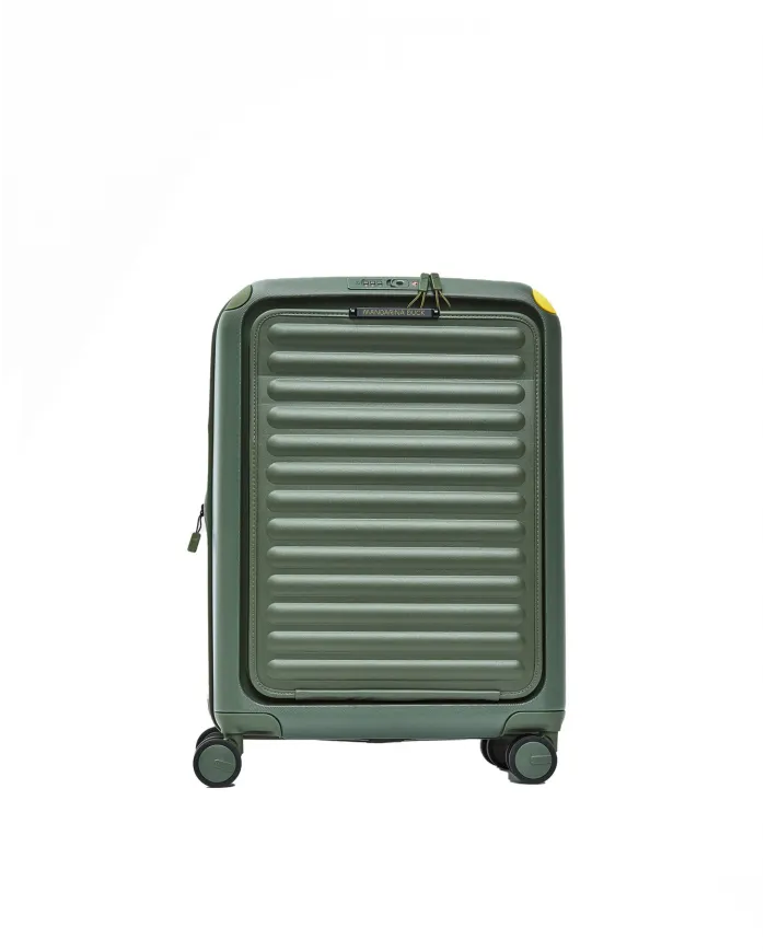 Mandarina Duck Smart Duck Trolley Cabina Rigido – Valigia Bagaglio a Mano 4 Ruote Verde