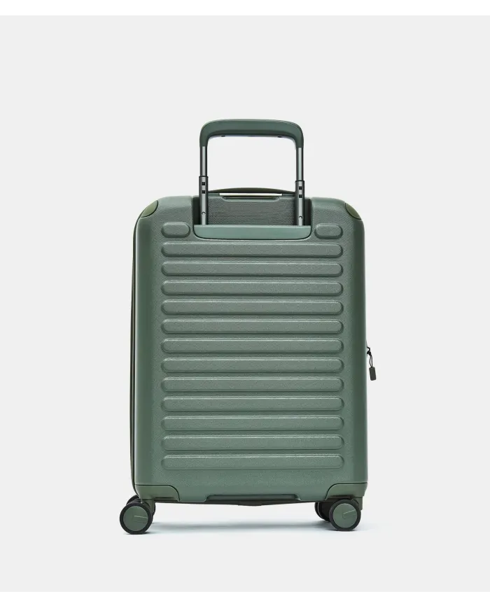 Mandarina Duck Smart Duck Trolley Cabina Rigido – Valigia Bagaglio a Mano 4 Ruote Verde