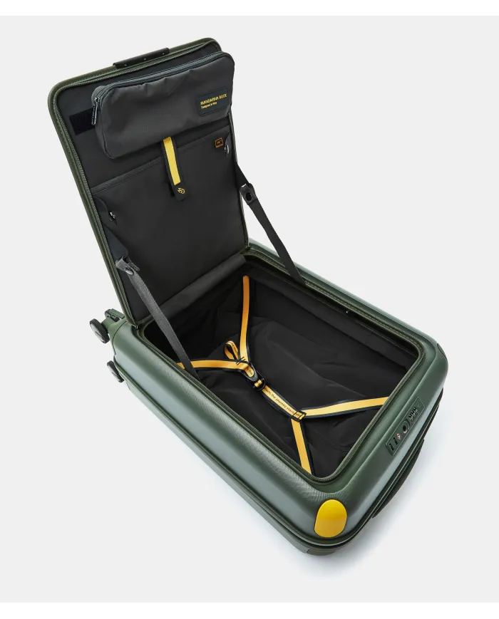 Mandarina Duck Smart Duck Trolley Cabina Rigido – Valigia Bagaglio a Mano 4 Ruote Verde