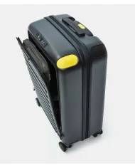 Mandarina Duck Smart Duck Trolley Cabina Rigido – Valigia Bagaglio a Mano 4 Ruote Antracite