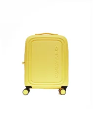 Mandarina Duck Logoduck+ Trolley Cabina Rigido Espandibile - Bagaglio a Mano 4 Ruote Giallo