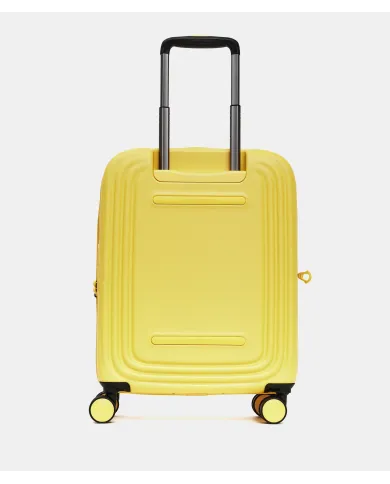 Mandarina Duck Logoduck+ Trolley Cabina Rigido Espandibile - Bagaglio a Mano 4 Ruote Giallo