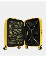 Mandarina Duck Logoduck+ Trolley Cabina Rigido Espandibile - Bagaglio a Mano 4 Ruote Giallo