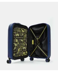 Mandarina Duck Logoduck+ Trolley Cabina Rigido Espandibile - Bagaglio a Mano 4 Ruote Blu