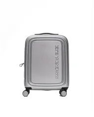 Mandarina Duck Logoduck+ Trolley Cabina Rigido Espandibile - Bagaglio a Mano 4 Ruote Silver