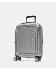 Mandarina Duck Logoduck+ Trolley Cabina Rigido Espandibile - Bagaglio a Mano 4 Ruote Silver