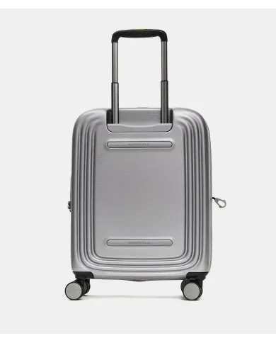 Mandarina Duck Logoduck+ Trolley Cabina Rigido Espandibile - Bagaglio a Mano 4 Ruote Silver