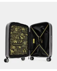 Mandarina Duck Logoduck+ Trolley Cabina Rigido Espandibile - Bagaglio a Mano 4 Ruote Silver