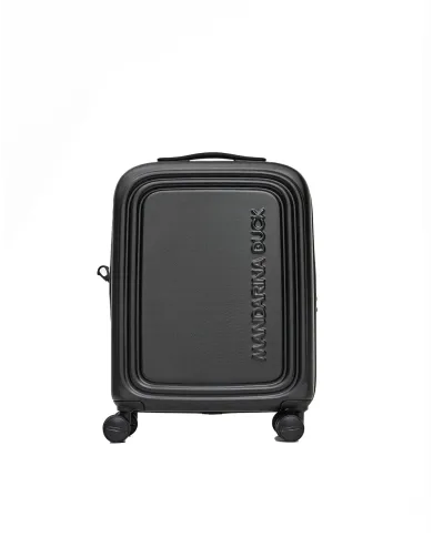 Mandarina Duck Logoduck+ Trolley Cabina Rigido Espandibile - Bagaglio a Mano 4 Ruote Nero
