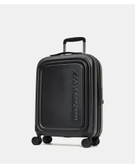 Mandarina Duck Logoduck+ Trolley Cabina Rigido Espandibile - Bagaglio a Mano 4 Ruote Nero