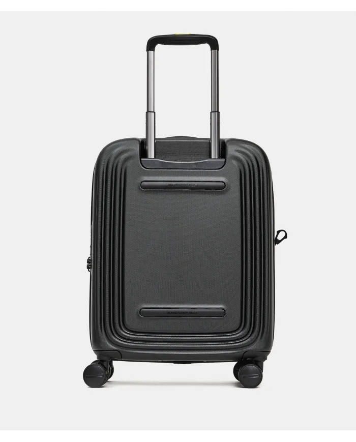 Mandarina Duck Logoduck+ Trolley Cabina Rigido Espandibile - Bagaglio a Mano 4 Ruote Nero