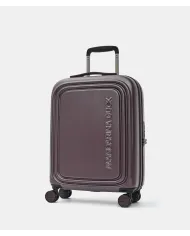 Mandarina Duck Logoduck+ Trolley Cabina Rigido Espandibile - Bagaglio a Mano 4 Ruote Marrone