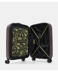 Mandarina Duck Logoduck+ Trolley Cabina Rigido Espandibile - Bagaglio a Mano 4 Ruote Marrone