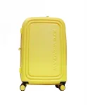 Mandarina Duck Logoduck+ Trolley Medio Rigido Espandibile - Valigia 4 Ruote in Policarbonato Giallo
