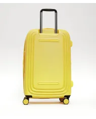 Mandarina Duck Logoduck+ Trolley Medio Rigido Espandibile - Valigia 4 Ruote in Policarbonato Giallo