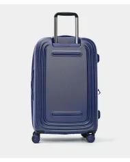 Mandarina Duck Logoduck+ Trolley Medio Rigido Espandibile - Valigia 4 Ruote in Policarbonato Blu