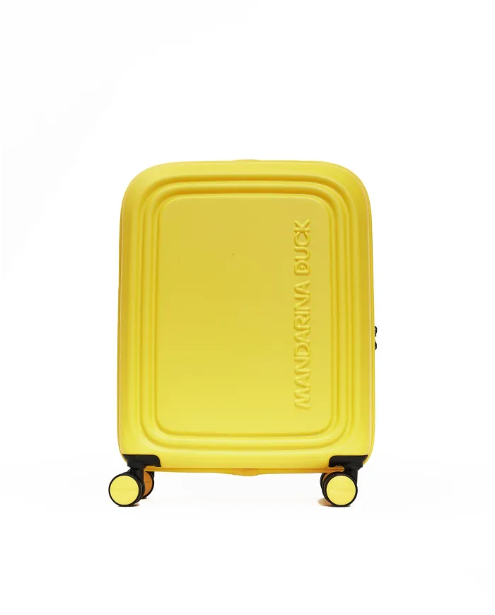 Mandarina Duck Logoduck+ Trolley Cabina Rigido - Bagaglio a Mano 4 Ruote Giallo