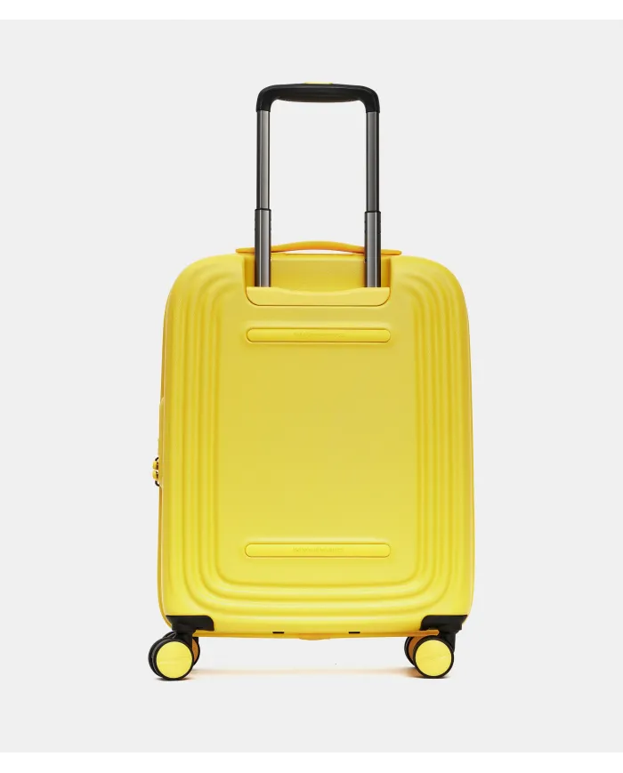 Mandarina Duck Logoduck+ Trolley Cabina Rigido - Bagaglio a Mano 4 Ruote Giallo
