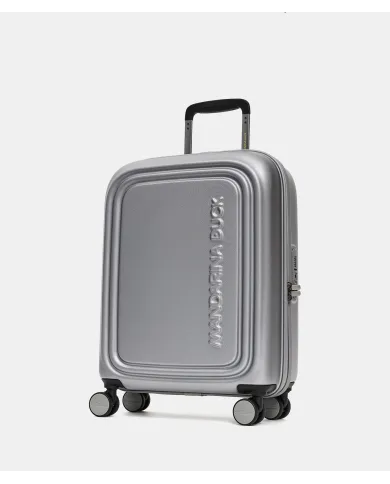 Mandarina Duck Logoduck+ Trolley Cabina Rigido - Bagaglio a Mano 4 Ruote Silver