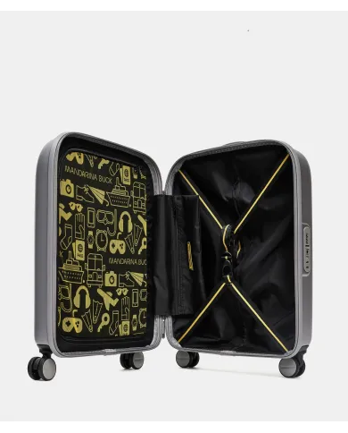 Mandarina Duck Logoduck+ Trolley Cabina Rigido - Bagaglio a Mano 4 Ruote Silver