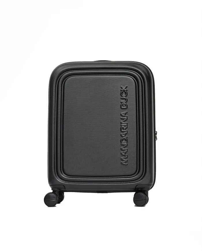 Mandarina Duck Logoduck+ Trolley Cabina Rigido - Bagaglio a Mano 4 Ruote Nero