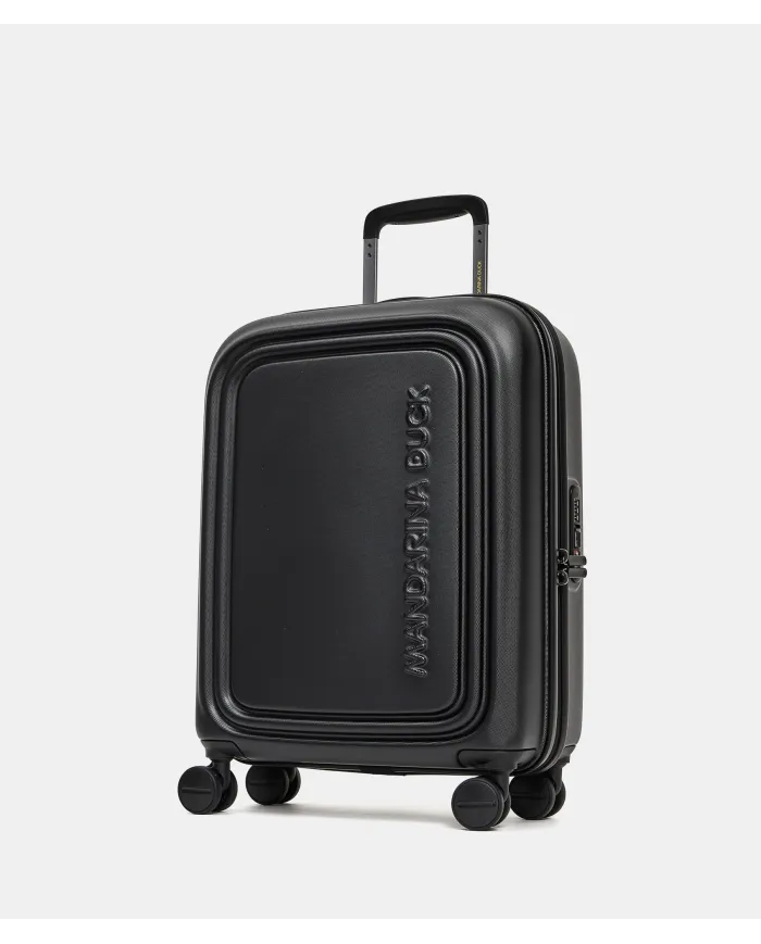 Mandarina Duck Logoduck+ Trolley Cabina Rigido - Bagaglio a Mano 4 Ruote Nero