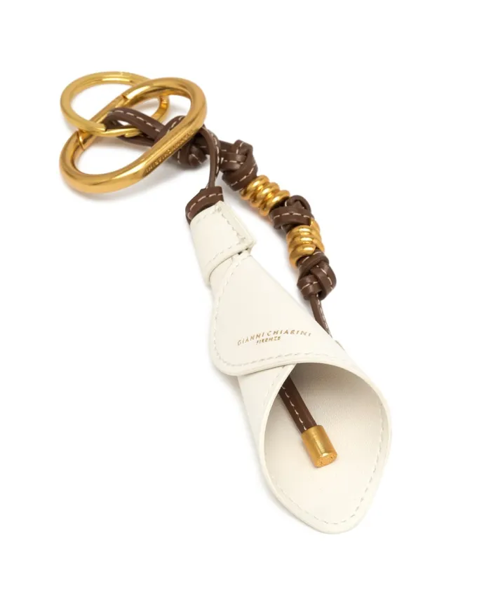 Gianni Chiarini Portachiavi Charm Calla Avorio