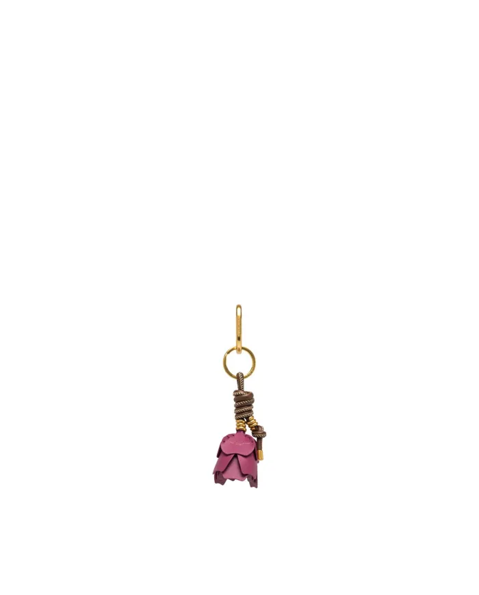 Gianni Chiarini Portachiavi Charm Fiore Fucsia