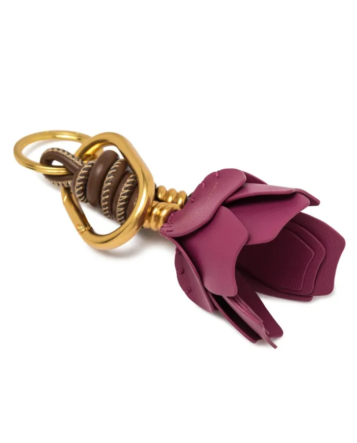 Gianni Chiarini Portachiavi Charm Fiore Fucsia