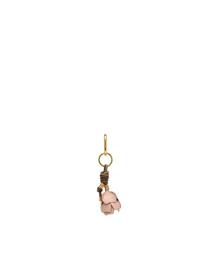 Gianni Chiarini Portachiavi Charm Fiore Rosa