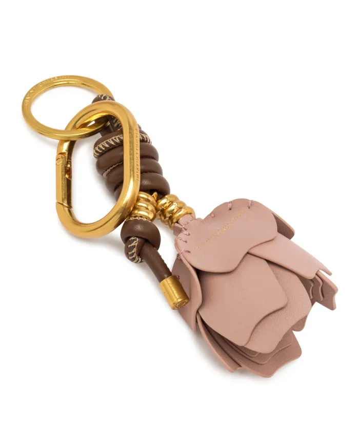 Gianni Chiarini Portachiavi Charm Fiore Rosa