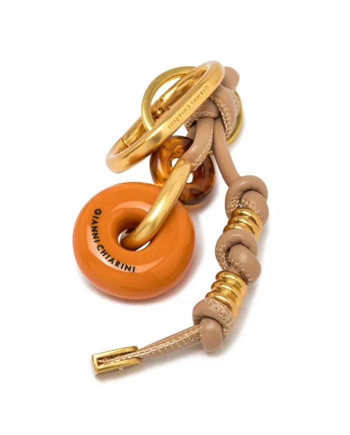Gianni Chiarini Portachiavi Charm Donut Arancio