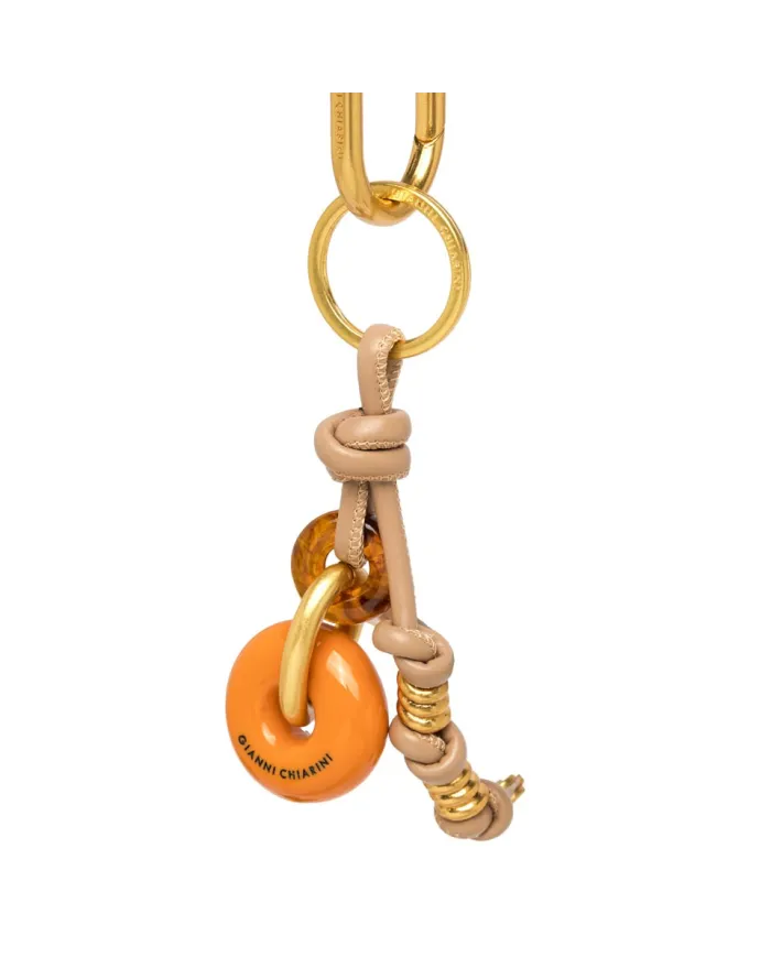 Gianni Chiarini Portachiavi Charm Donut Arancio