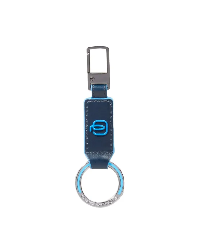 Piquadro Porta chiavi Blue square.