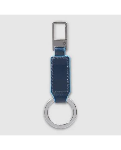 Piquadro Porta chiavi Blue square.