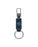 Piquadro Porta chiavi Blue square. Nero