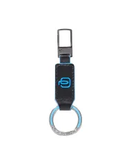 Piquadro Porta chiavi Blue square. Nero