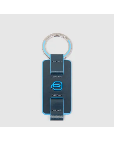 Piquadro Porta chiavi Blue square.