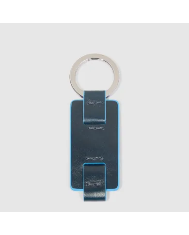 Piquadro Porta chiavi Blue square.