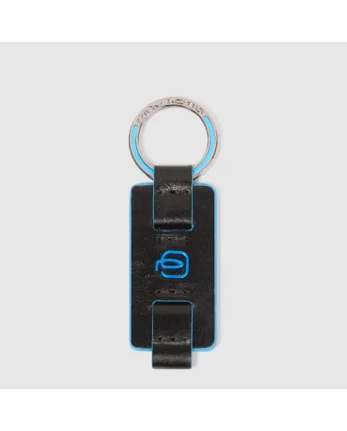 Piquadro Porta chiavi Blue square. Nero