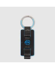 Piquadro Porta chiavi Blue square. Nero