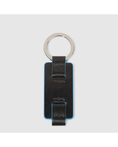 Piquadro Porta chiavi Blue square. Nero