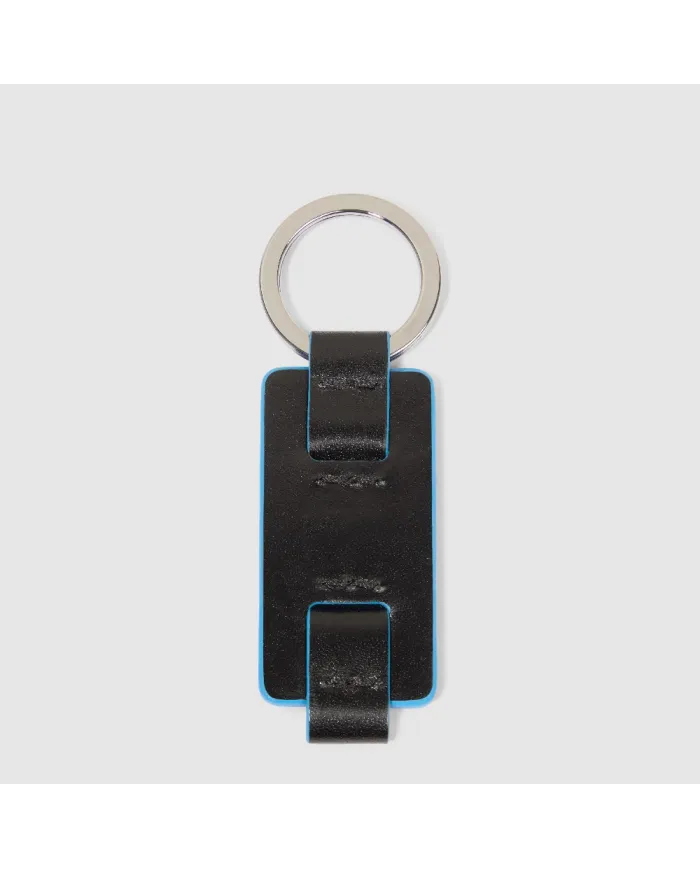 Piquadro Porta chiavi Blue square. Nero