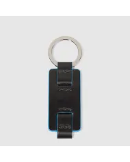 Piquadro Porta chiavi Blue square. Nero