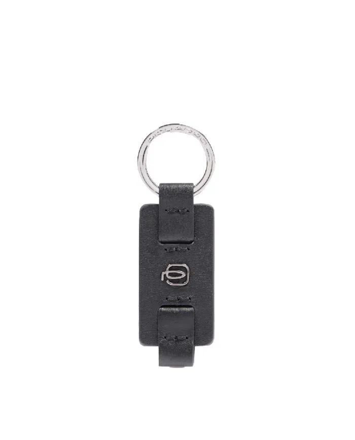Piquadro Porta chiavi Black square. Nero
