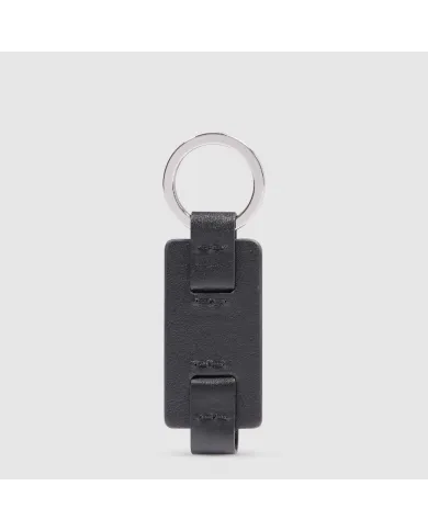 Piquadro Porta chiavi Black square. Nero