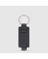 Piquadro Porta chiavi Black square. Nero