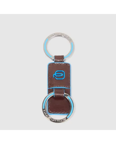 Piquadro Porta chiavi Blue Square Mogano