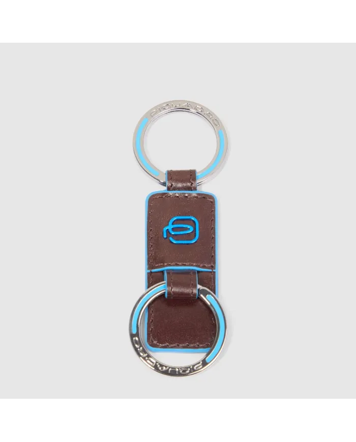 Piquadro Porta chiavi Blue Square Mogano